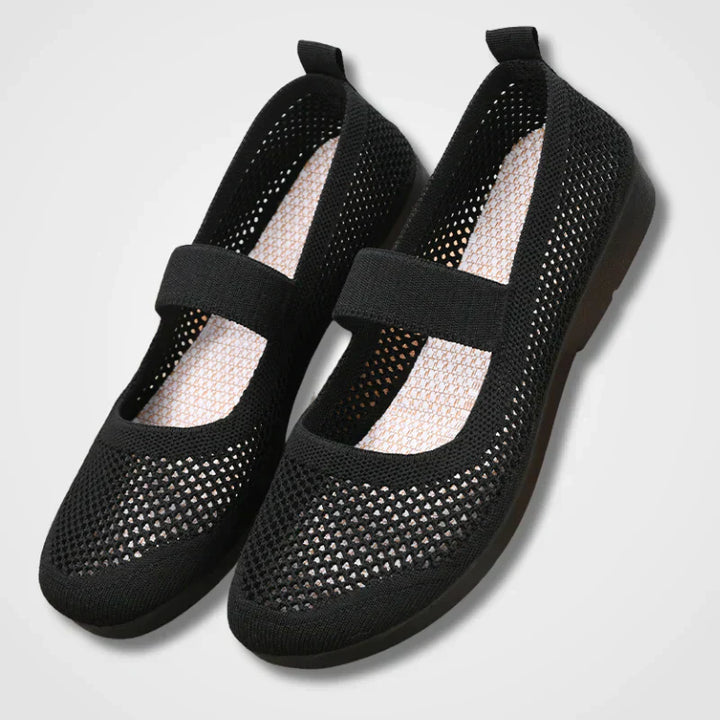 Mirla | Ortopediska Luftiga Stickade Rem Sandaler-Eva Jonsson