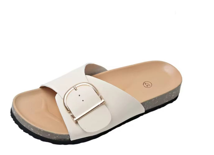 Mirla | Ortopediska Platta Sandaler med Justerbar Spänne Remmar-Eva Jonsson