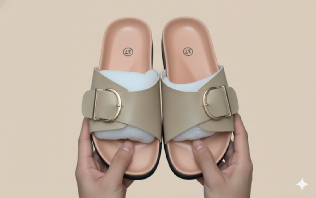 Mirla | Ortopediska Platta Sandaler med Justerbara Spännen Ремени-Eva Jonsson