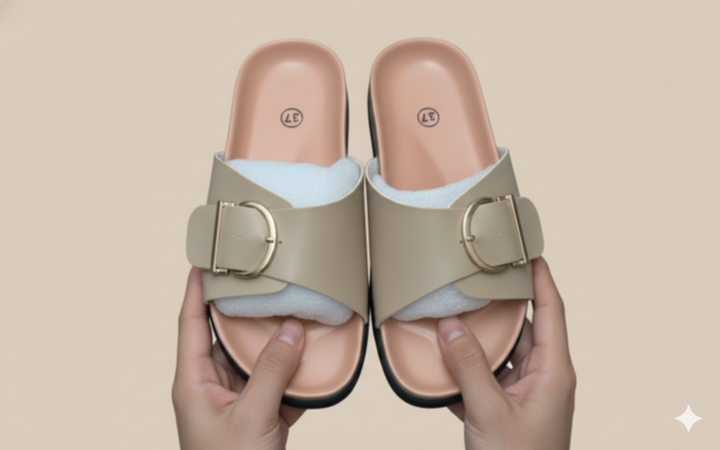Mirla | Ortopediska Platta Sandaler med Justerbara Spännen Ремени-Eva Jonsson