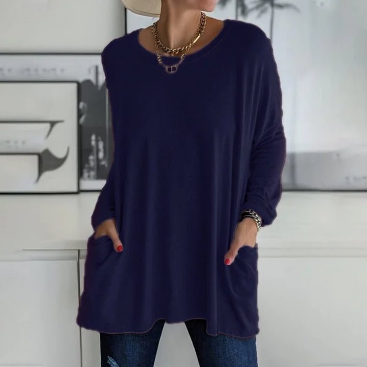 Mirla | Överdimensionerad Lätt Varm Tröja-Eva Jonsson