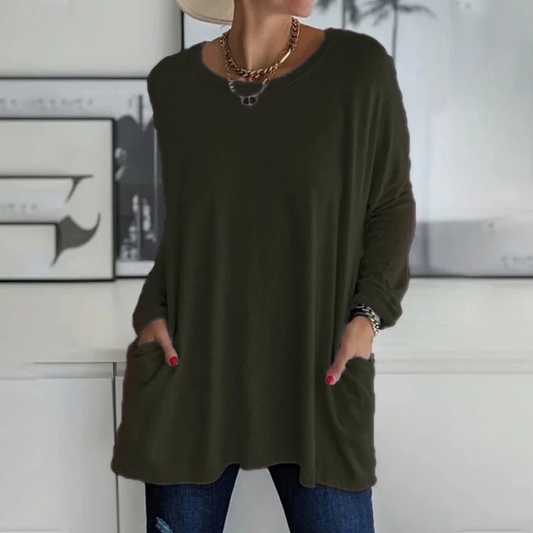 Mirla | Överdimensionerad Lätt Varm Tröja-Eva Jonsson