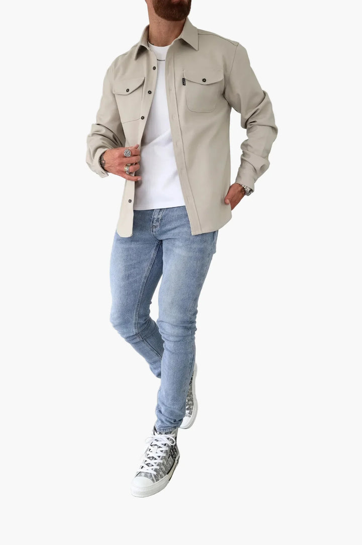 Mirla | Overshirt Jacka - Modernt, Mångsidigt Skjortjacka för Vardag och Fritid-Eva Jonsson