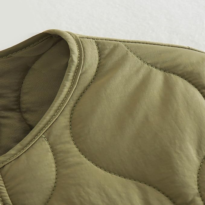 Mirla | Oversize Kviltad Jacka med Tryckknappar-Eva Jonsson