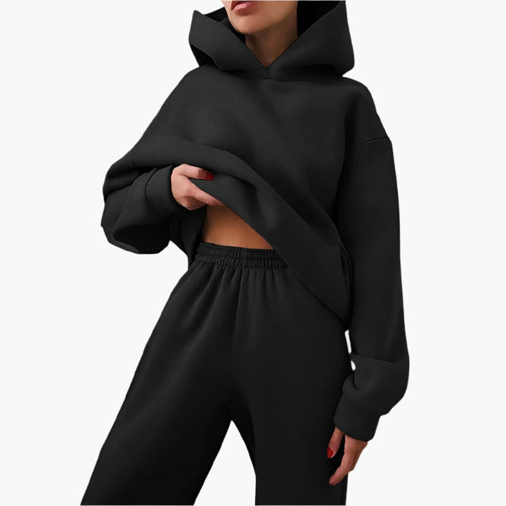 Mirla | Oversize Lounge Set Hoodies och Joggingbyxor - Bekväm Fritidslook-Eva Jonsson