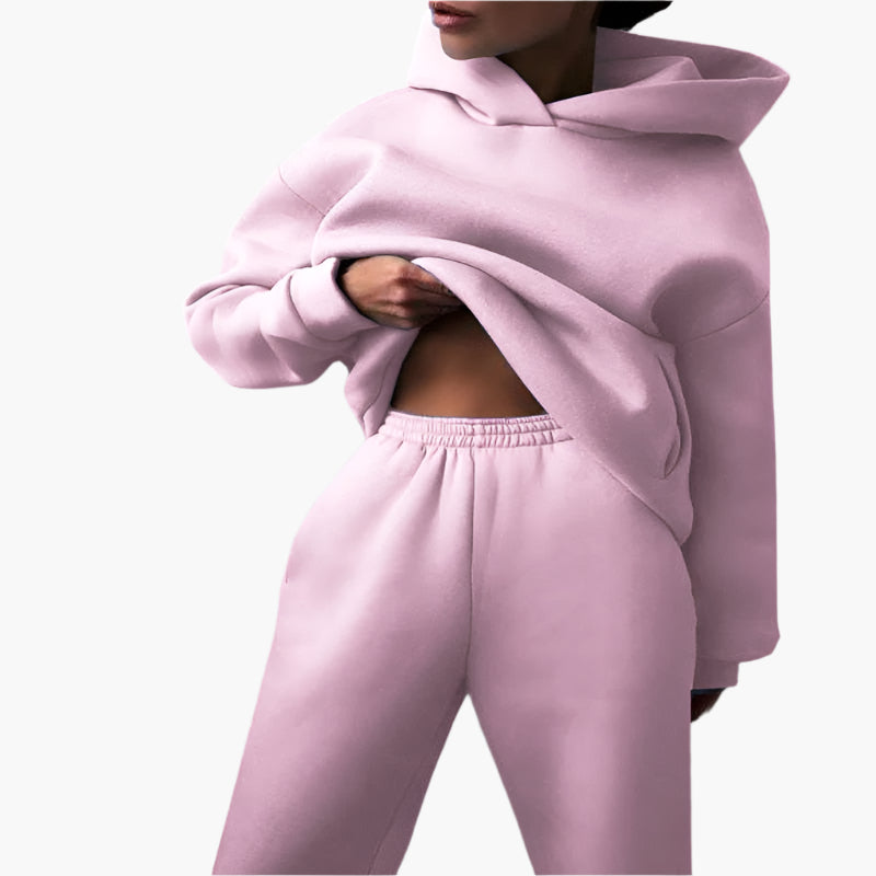 Mirla | Oversize Lounge Set Hoodies och Joggingbyxor - Bekväm Fritidslook-Eva Jonsson