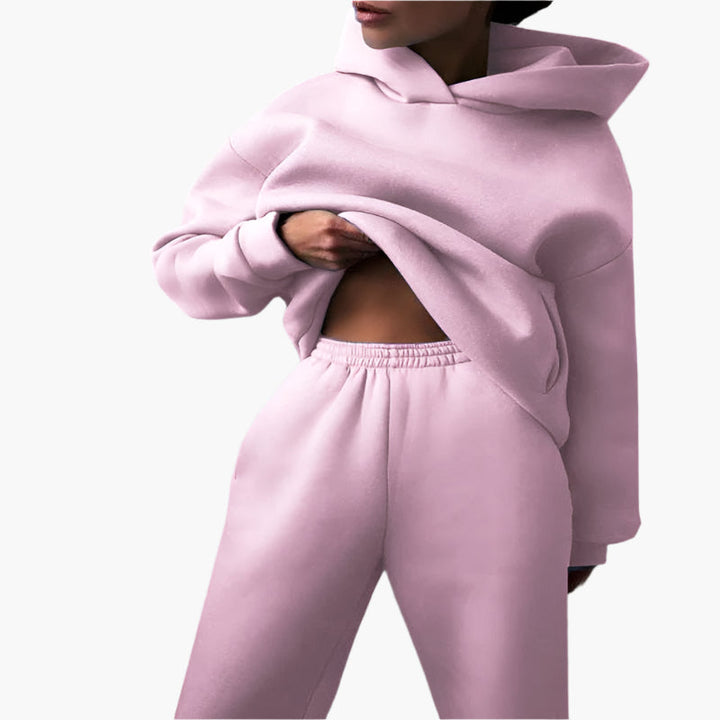 Mirla | Oversize Lounge Set Hoodies och Joggingbyxor - Bekväm Fritidslook-Eva Jonsson