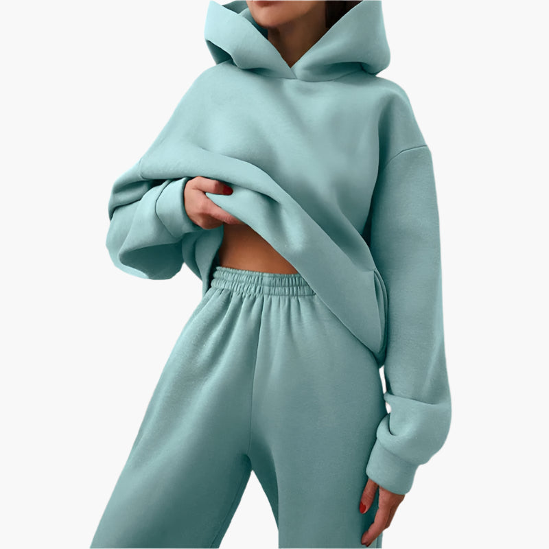 Mirla | Oversize Lounge Set Hoodies och Joggingbyxor - Bekväm Fritidslook-Eva Jonsson