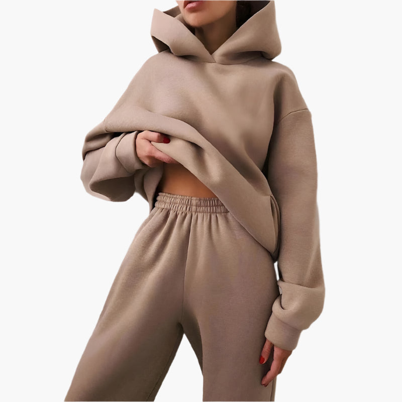 Mirla | Oversize Lounge Set Hoodies och Joggingbyxor - Bekväm Fritidslook-Eva Jonsson