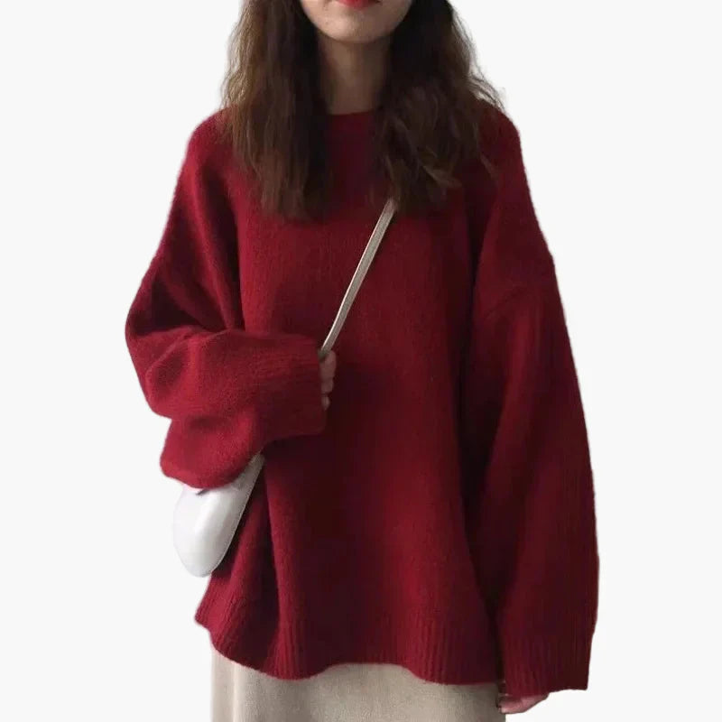 Mirla | Oversize Tröja Avslappnad Stil - Avslappnad Vintertröja för Vardag & Fritid-Eva Jonsson