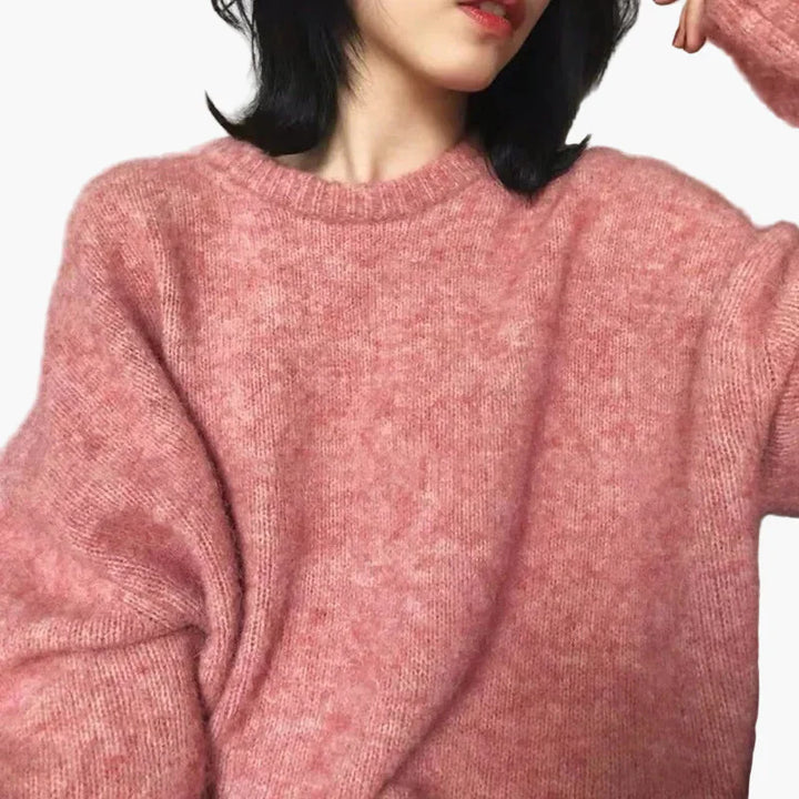 Mirla | Oversize-Tröja I Retrostil för Höst och Vinter - Trendig, Rymlig Passform, Perfekt för Vardagen-Eva Jonsson