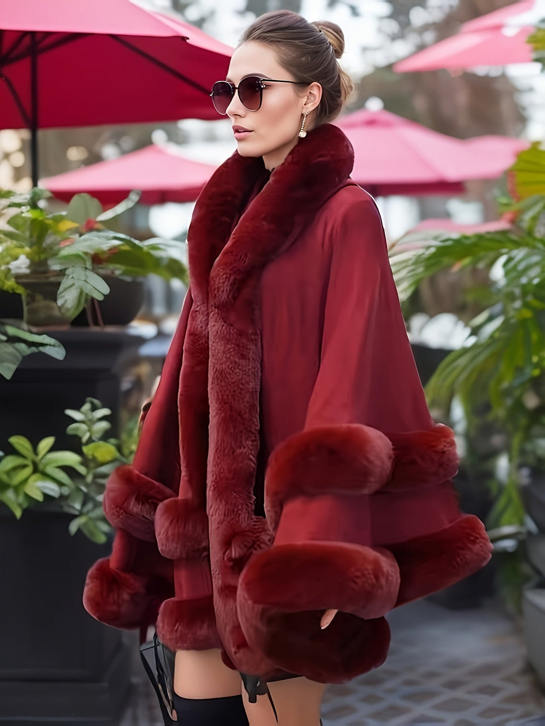 Mirla | Oversize-fällkappa för damer-Eva Jonsson