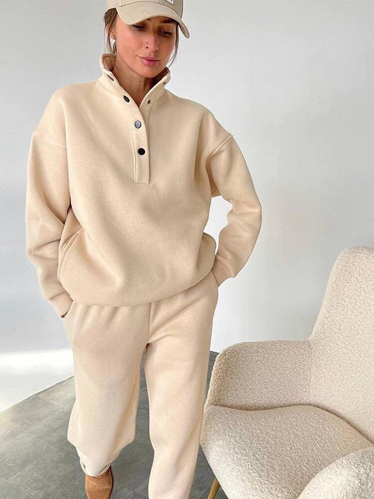 Mirla | Oversized Fleece-Joggingkit för Damer-Eva Jonsson