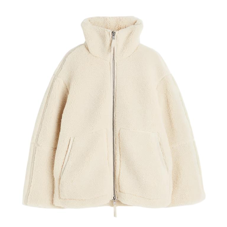 Mirla | Oversized Fleecejacka med Ståkrage-Eva Jonsson