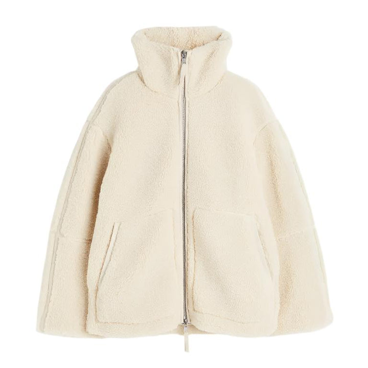 Mirla | Oversized Fleecejacka med Ståkrage-Eva Jonsson