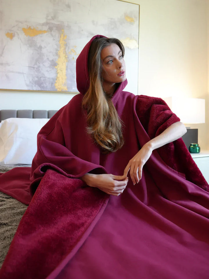 Mirla | Oversized Hoodie-Filt - Avkopplande Huvtröja för Att Må Bra och Slappna Av-Eva Jonsson