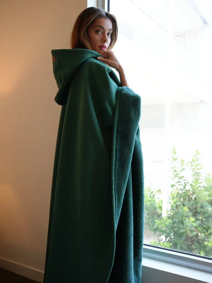 Mirla | Oversized Hoodie-Filt - Avkopplande Huvtröja för Att Må Bra och Slappna Av-Eva Jonsson