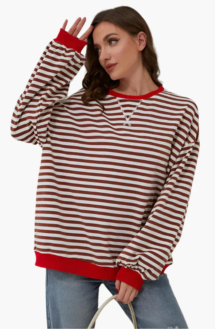 Mirla | Oversized Hösttröja - Lätt Stickad Tröja för Bekväma Outfits och Mångsidiga Layering-Looks-Eva Jonsson