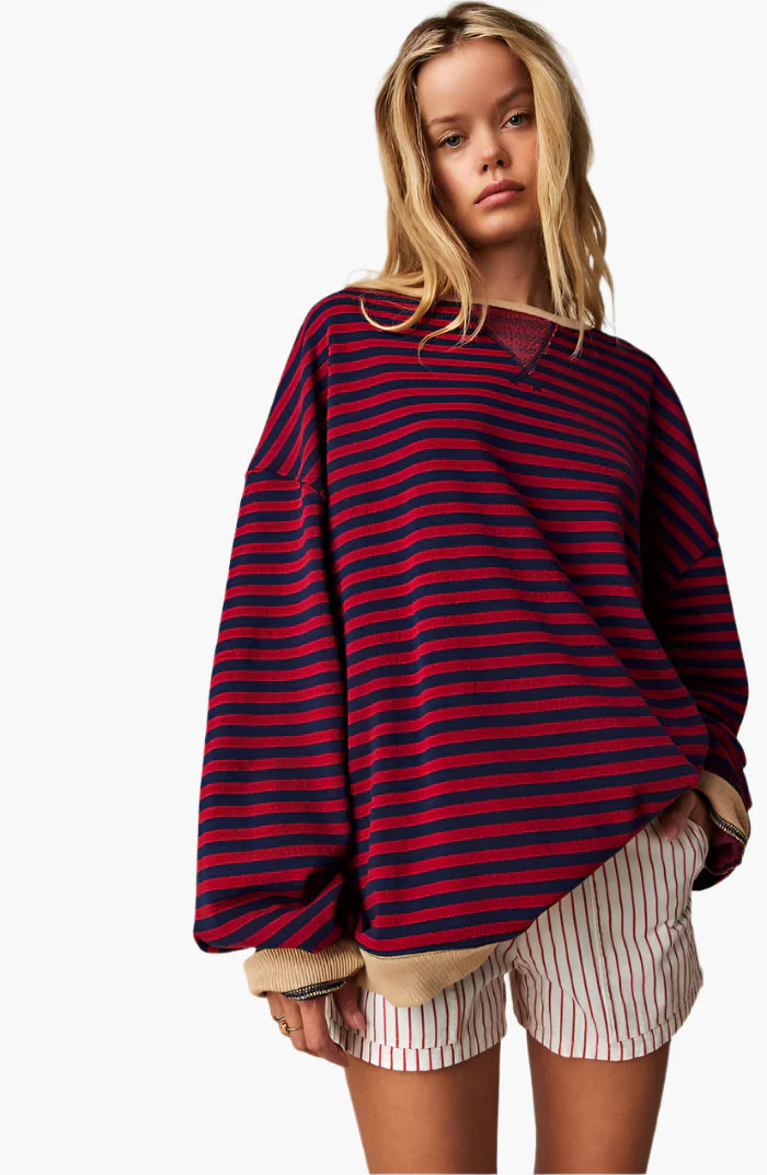 Mirla | Oversized Hösttröja - Lätt Stickad Tröja för Bekväma Outfits och Mångsidiga Layering-Looks-Eva Jonsson