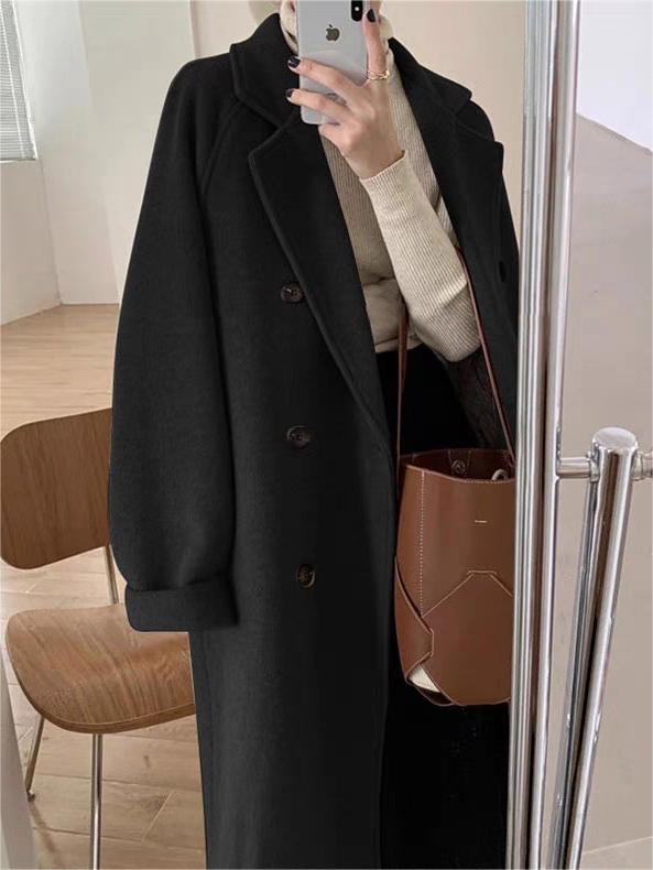 Mirla | Oversized Lång Kappa med Reverskrage och Bälte-Eva Jonsson
