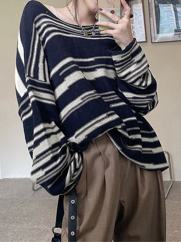 Mirla | Oversized Stickad Tröja-Eva Jonsson