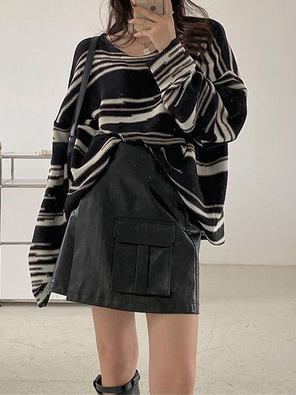 Mirla | Oversized Stickad Tröja-Eva Jonsson
