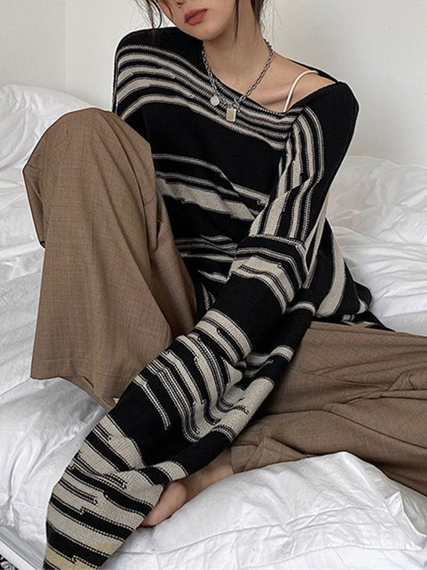 Mirla | Oversized Stickad Tröja-Eva Jonsson