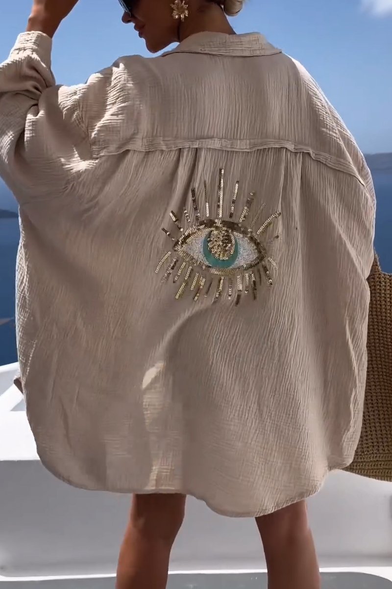 Mirla | Oversized bomullsskjorta-Eva Jonsson