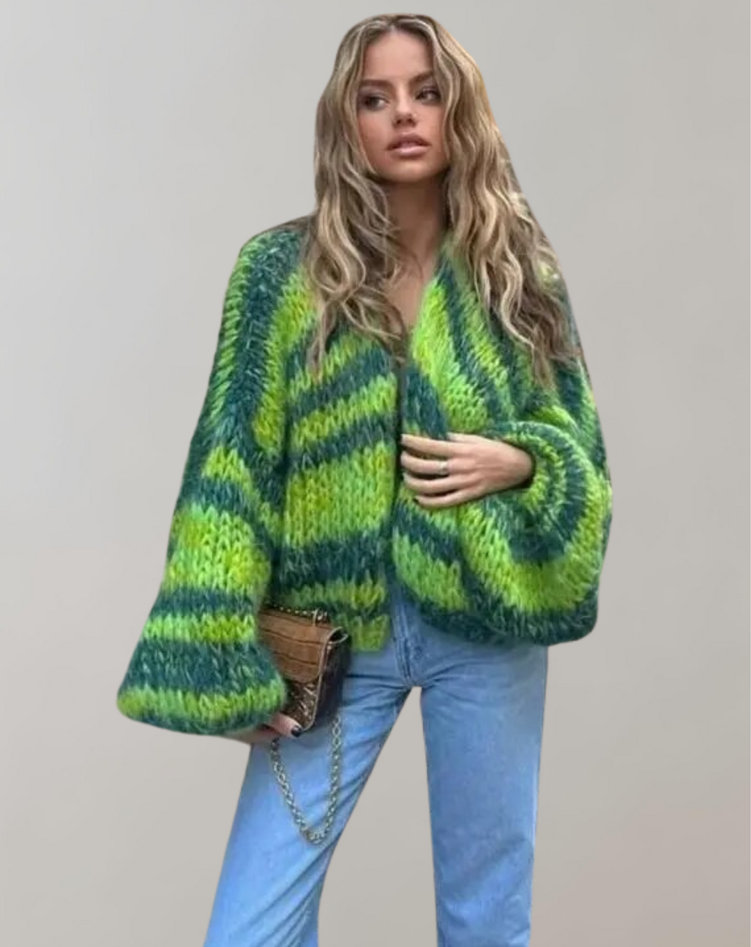 Mirla | Oversized och Färgglad Kofta-Eva Jonsson