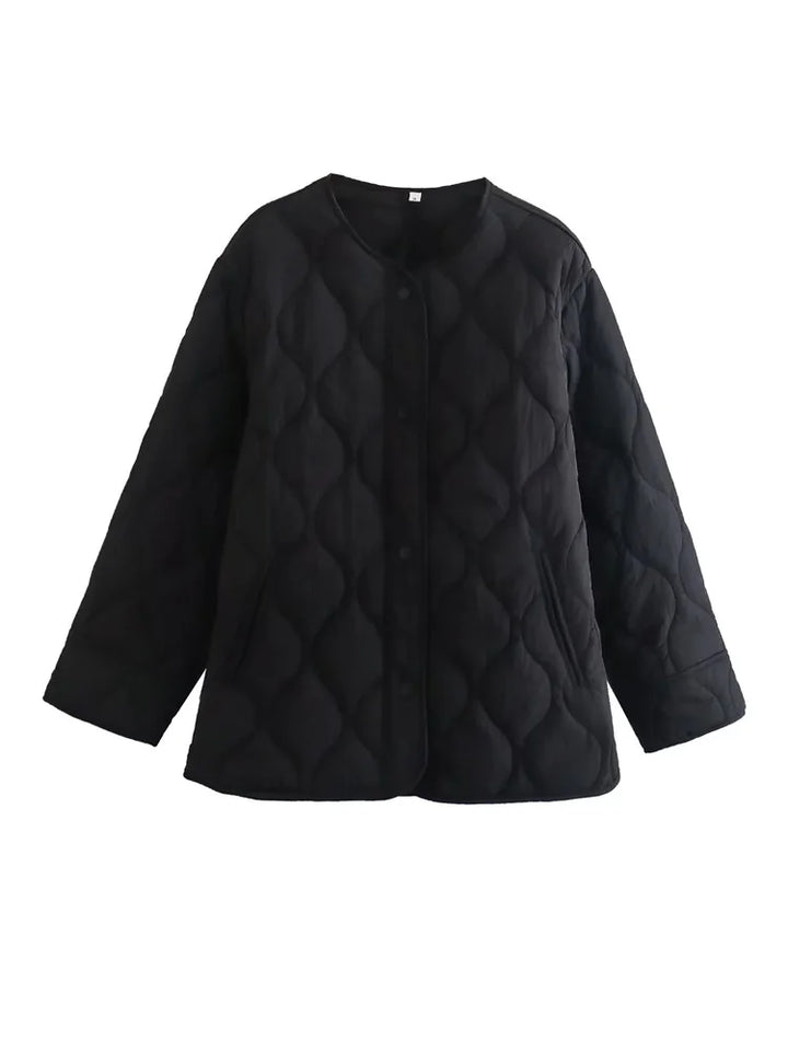 Mirla | Oversized quilted jacket with pockets-Eva Jonsson
