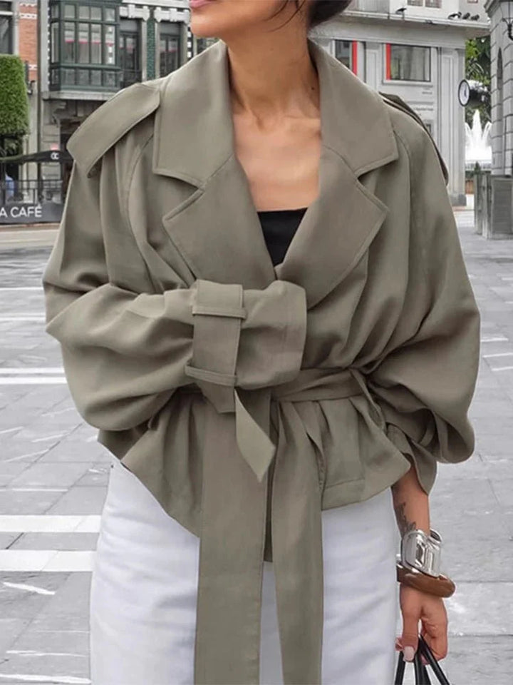 Mirla | Överstor Bältes Trenchcoat-Eva Jonsson