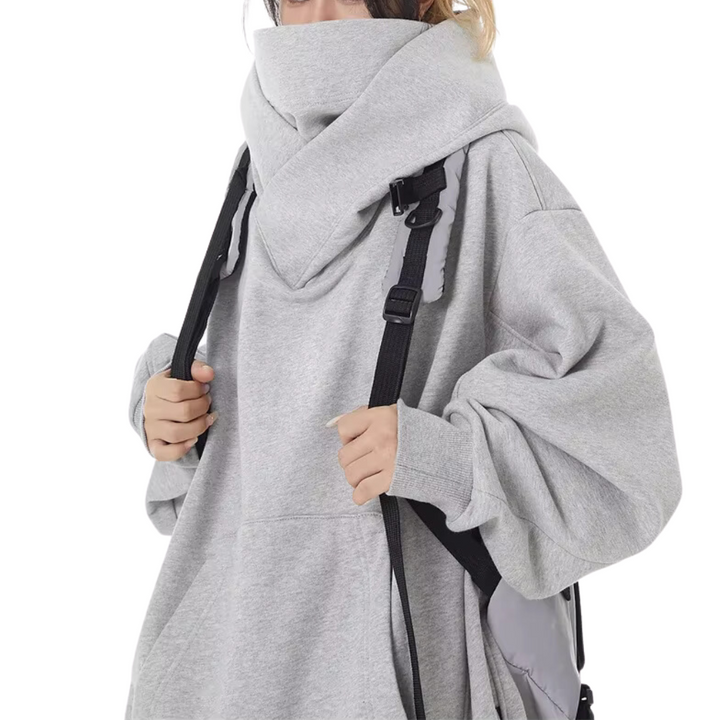 Mirla | Överstor Sweatshirt med Hög Hals-Eva Jonsson