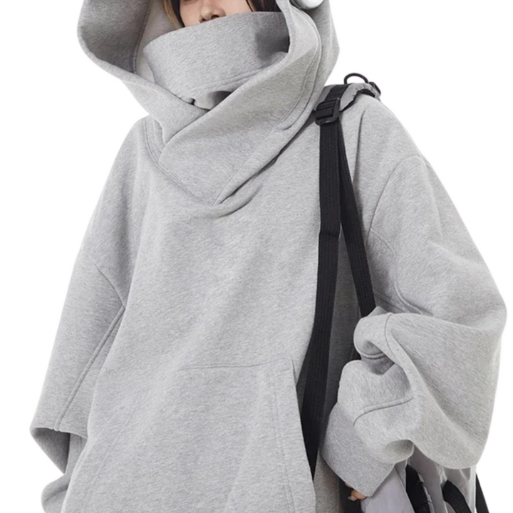 Mirla | Överstor Sweatshirt med Hög Hals-Eva Jonsson