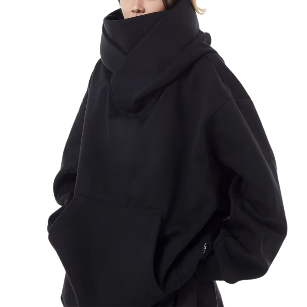 Mirla | Överstor Sweatshirt med Hög Hals-Eva Jonsson