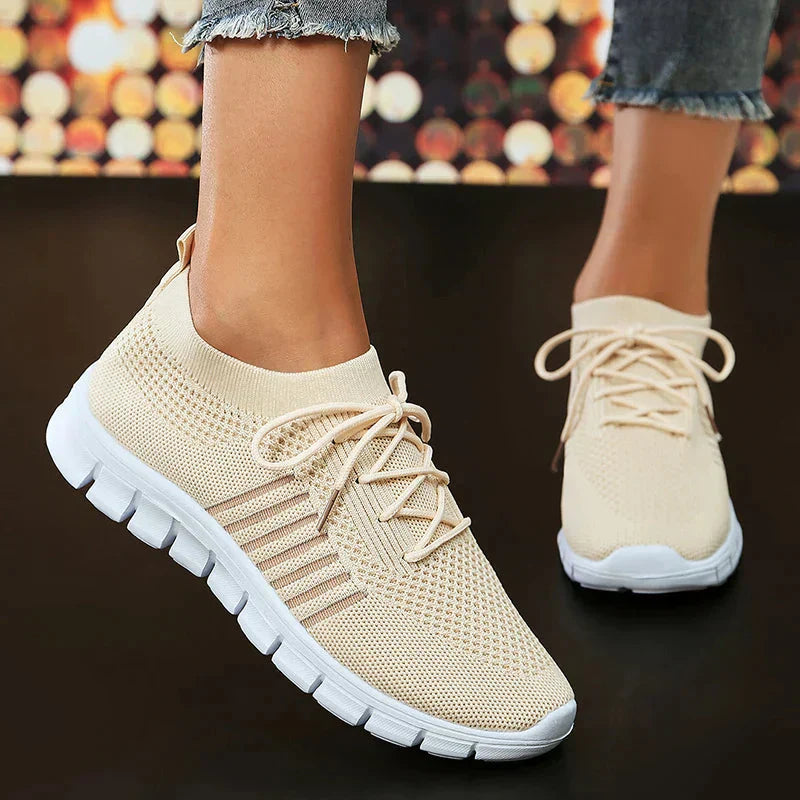 Mirla | På Sneakers Ortopediska Walking Mesh Sneakers Dam Skor-Eva Jonsson