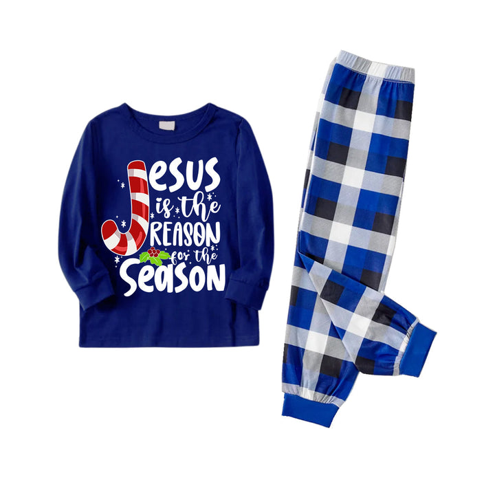 Mirla | Par Julmatchande Pyjamas med Jesus Texttryck-Eva Jonsson