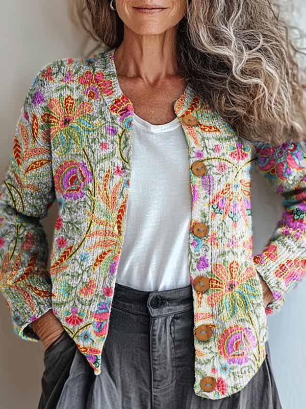 Mirla | Pastellblommjacka-Eva Jonsson