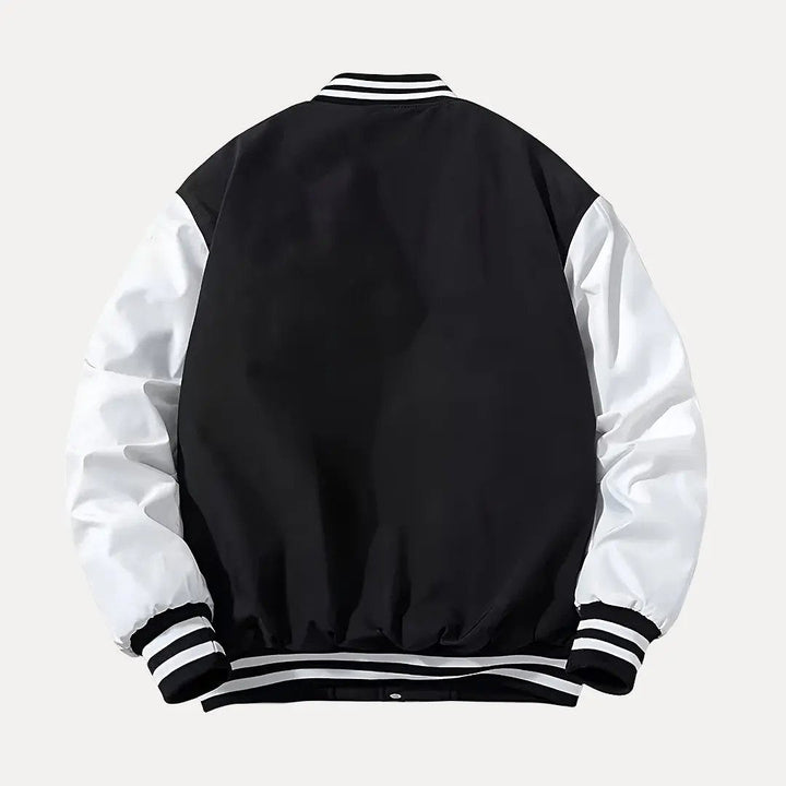 Mirla | Patchwork Avtagbar Huva Varsity Jacka-Eva Jonsson