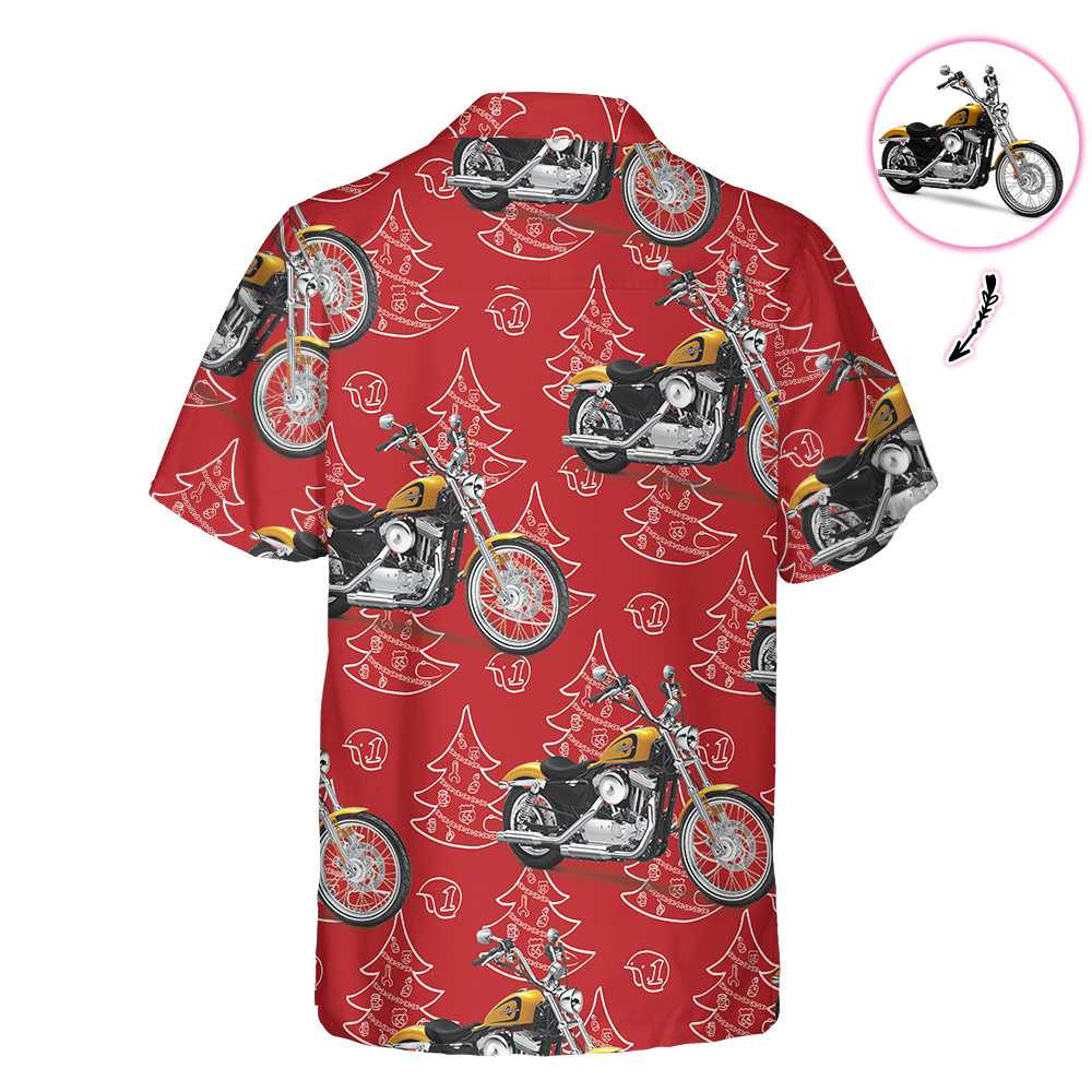 Mirla | Personlig Motorcykel-Jul Anpassad Hawaii-Skjorta Rolig Julklapp För Motorcyklister-Eva Jonsson