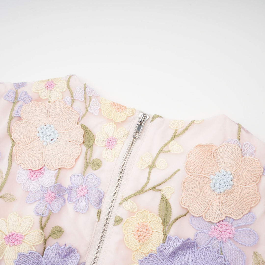 Mirla | Petal Broderad Top & Kjol Matchande Set-Eva Jonsson