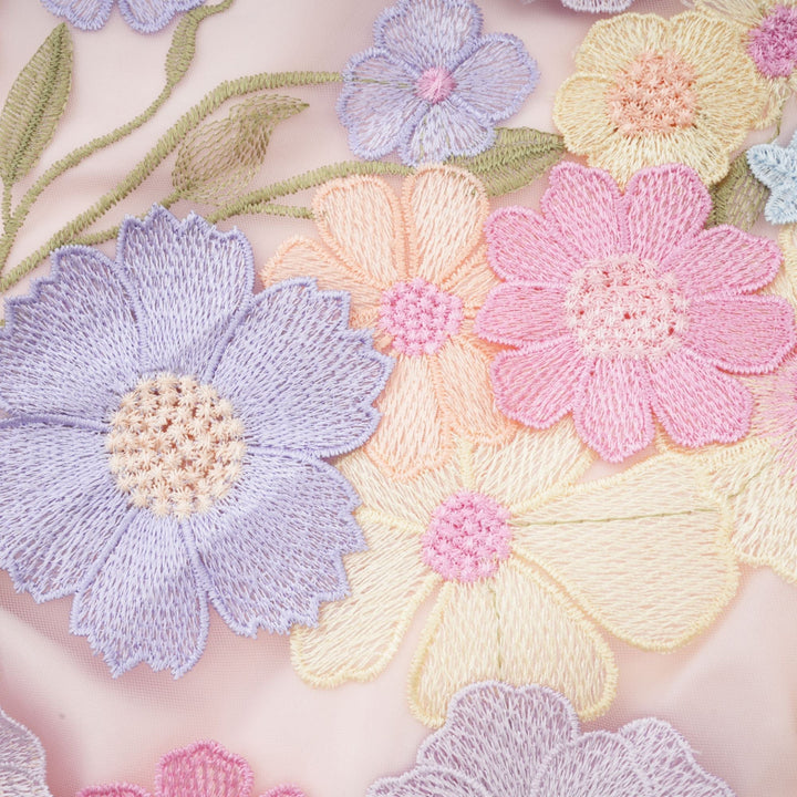 Mirla | Petal Broderad Top & Kjol Matchande Set-Eva Jonsson