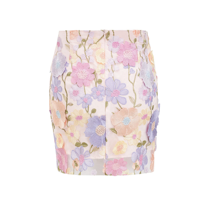 Mirla | Petal Broderad Top & Kjol Matchande Set-Eva Jonsson