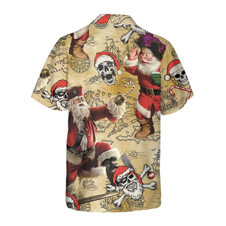 Mirla | Pirate Christmas Santa Hawaii Skjorta Rolig Santa Skjorta För Män Bästa Gåvan För Jul-Eva Jonsson