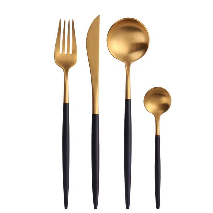 Mirla | Portugal-Gold & Black Bestick Set-Eva Jonsson