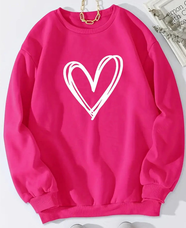 Mirla | Print Rundhals-Långärmad Sweatshirt-Eva Jonsson
