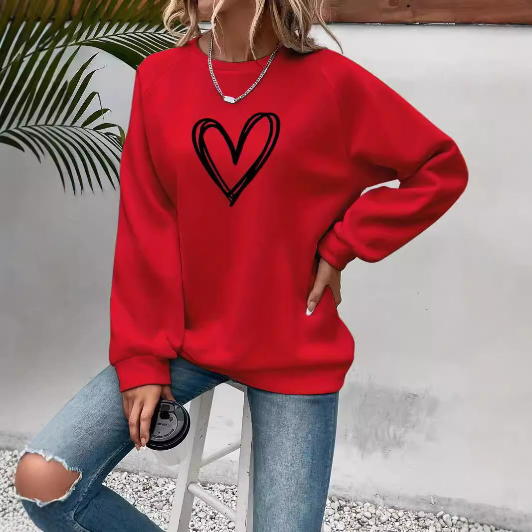 Mirla | Print Rundhals-Långärmad Sweatshirt-Eva Jonsson
