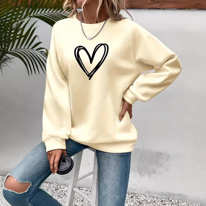 Mirla | Print Rundhals-Långärmad Sweatshirt-Eva Jonsson