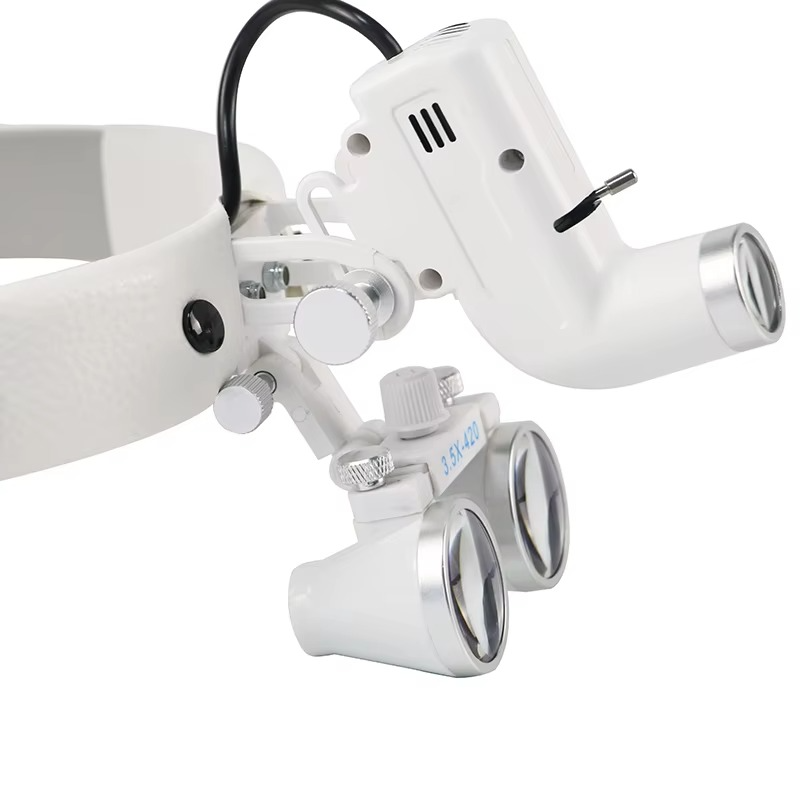 Mirla | ProVision 5W LED tand- och kirurgisk huvudlampa med 3,5X förstorande linser-Eva Jonsson