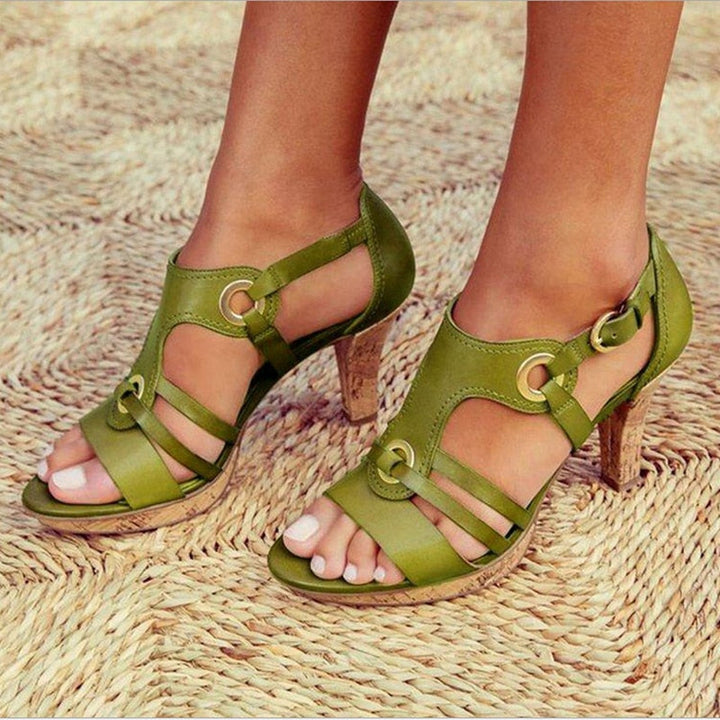 Mirla | Pu-läder bohemisk stil sandal-Eva Jonsson