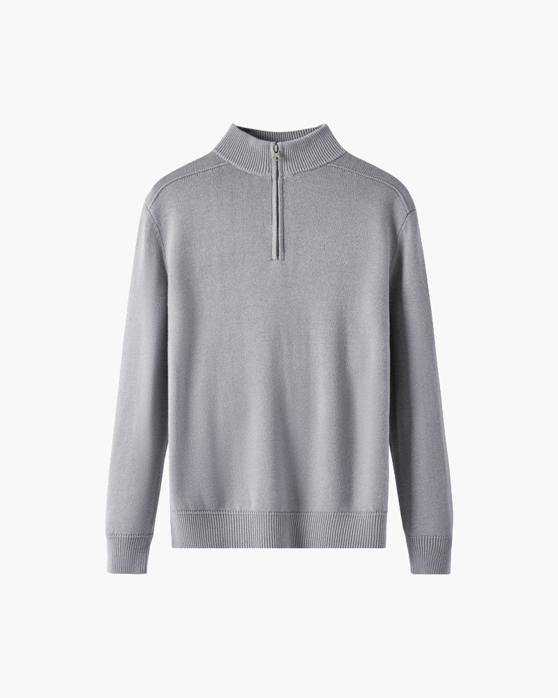 Mirla | Pullover Av Merinoull med Dragkedja-Eva Jonsson